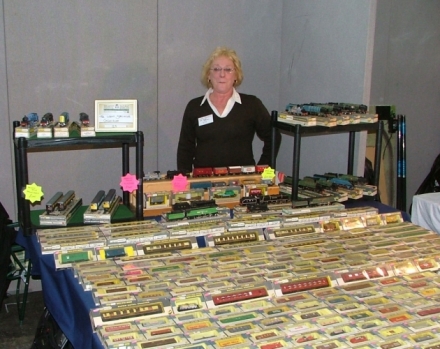 Jen at the Ally Pally - Festival of Railway Modelling - 2009